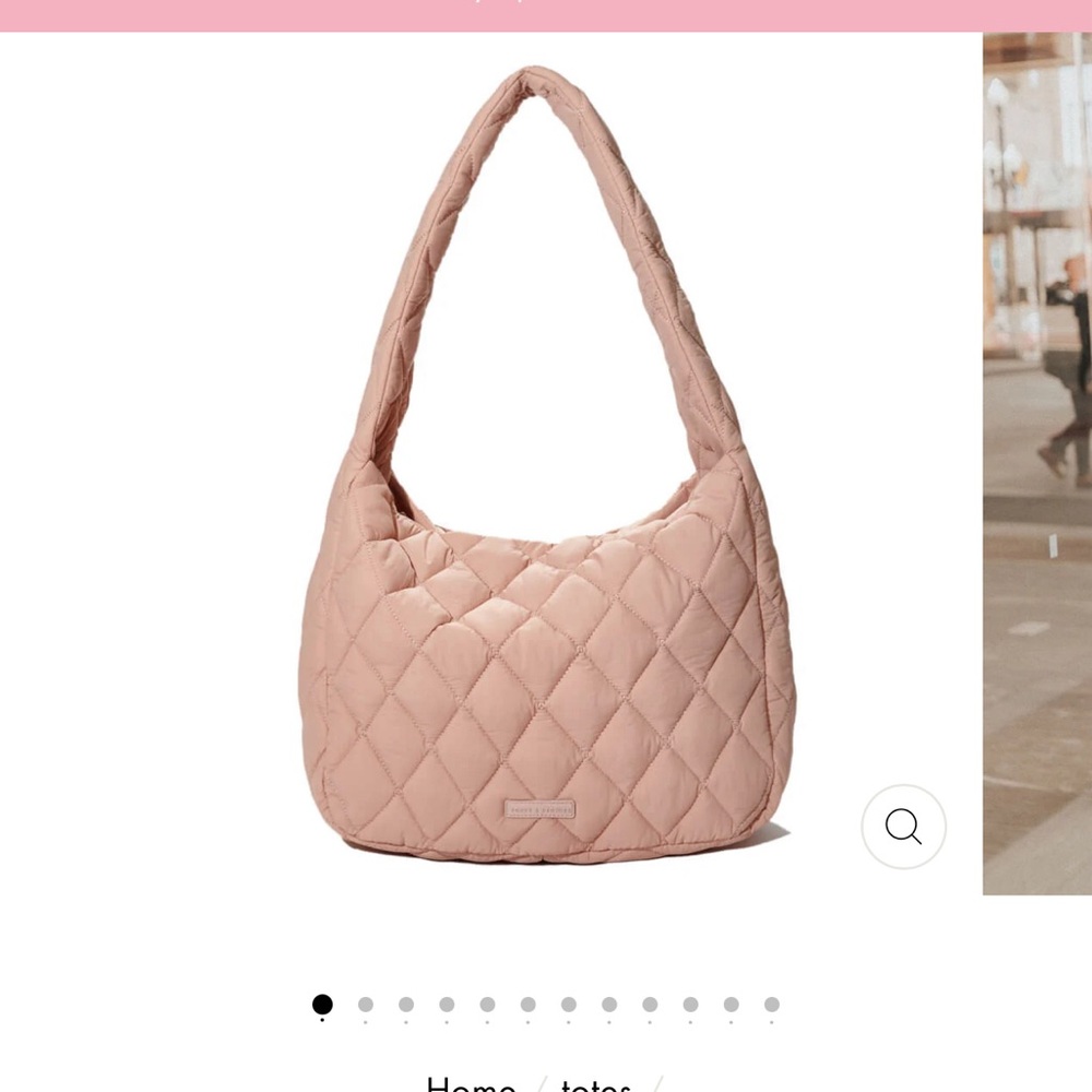 Poppy & Peonies Hobo Blush Bag